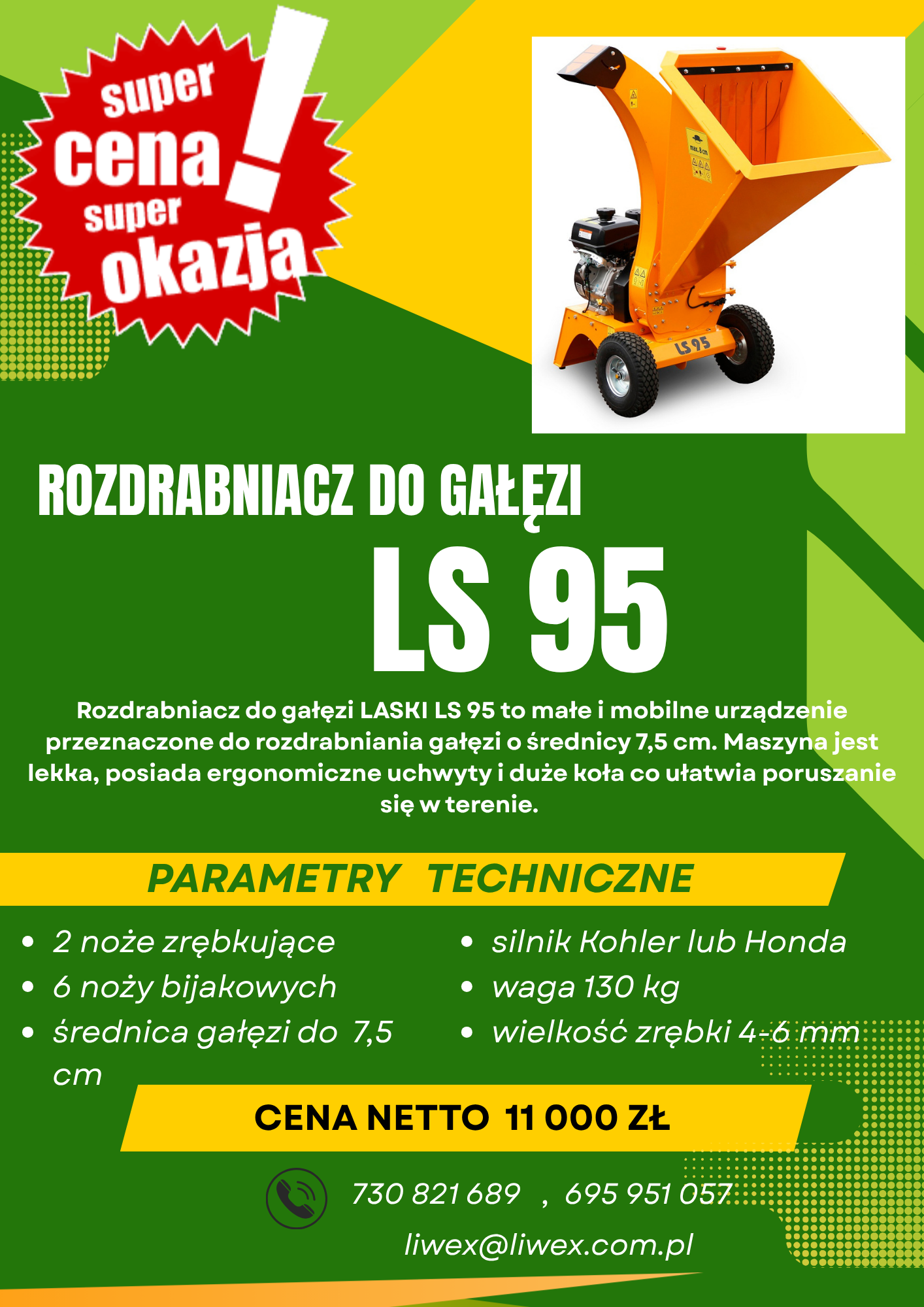 ROZDRABNIACZ DO GALEZI LS 95